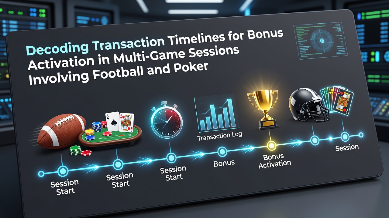 Darstellung von Transaktionsabläufen in Multi-Game-Sessions mit Fußball und Poker