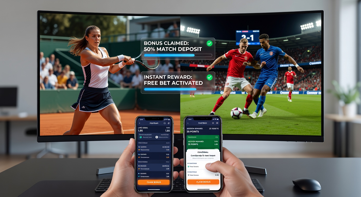 Mobile Live-Wetten mit digitalen Wallets während Tennis- und Fußball-Events