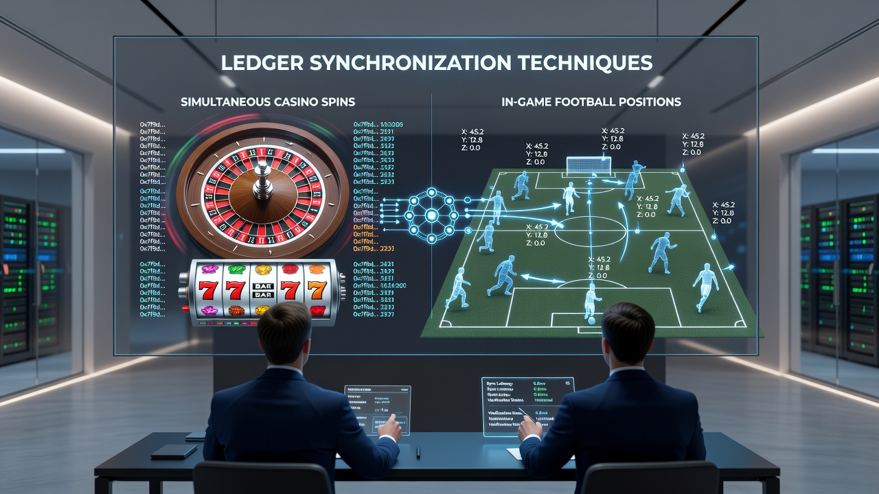 Beispielhafte Visualisierung von Synchronisationsflüssen zwischen Casino und Fußball auf mobilen Geräten