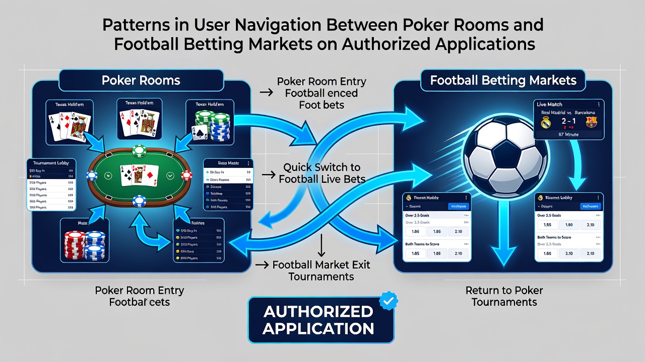 Analyse von Navigationsflüssen zwischen Poker und Sportwetten in autorisierten Systemen