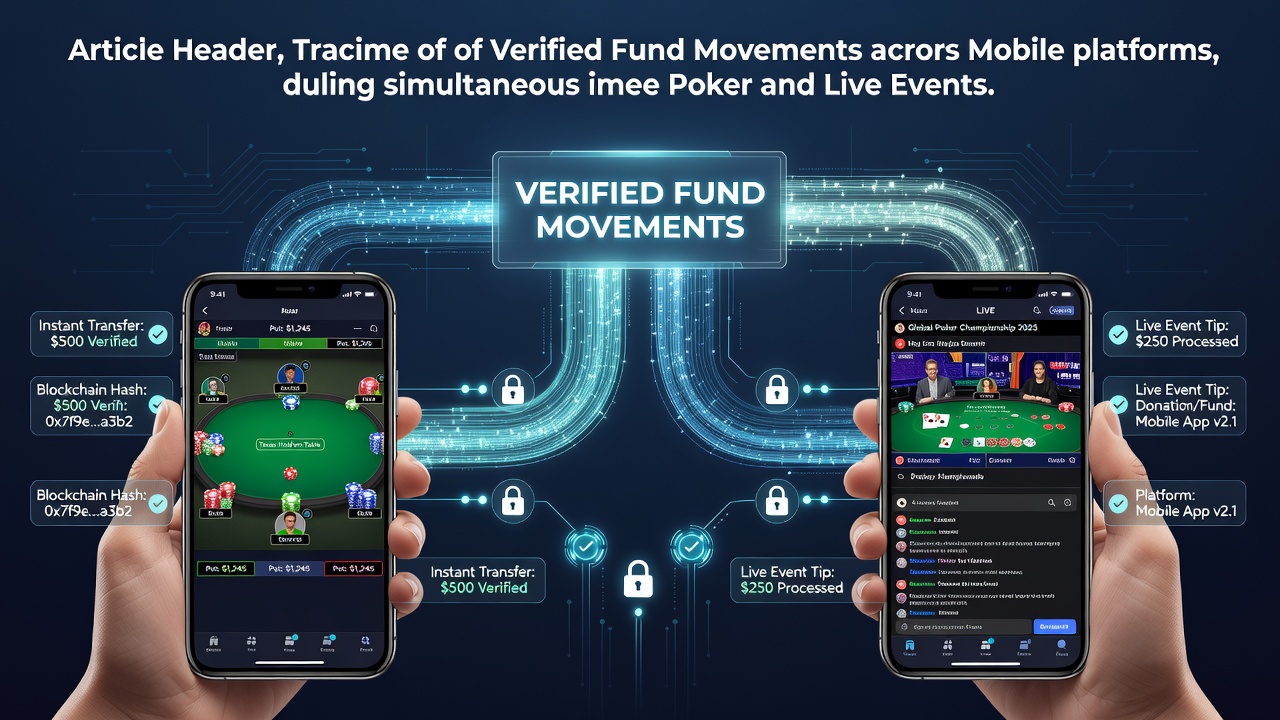 Mobile Plattformen zeigen verifizierte Transaktionen bei Poker- und Live-Events im Juni 2026