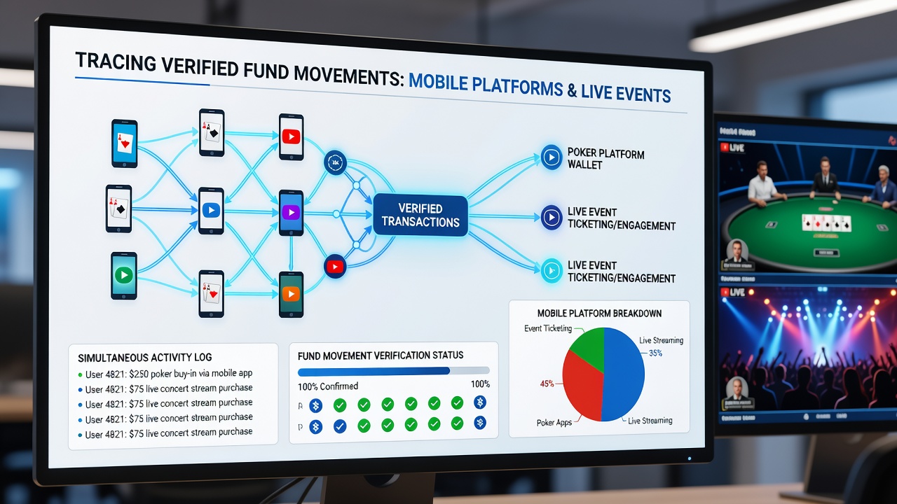 Verifizierte Fondbewegungen auf mobilen Geräten während Poker und Live-Wetten